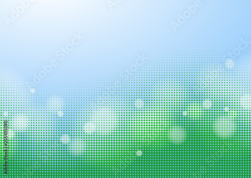 Abstract Blue Green Background, Vector Graphics