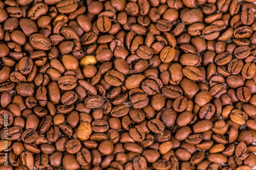 Coffe beans on cloth