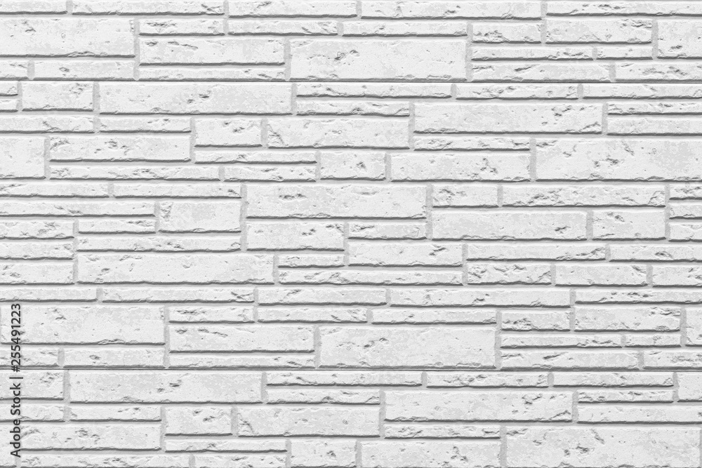 Fototapeta premium White modern wall background , White concrete tile wall pattern and background
