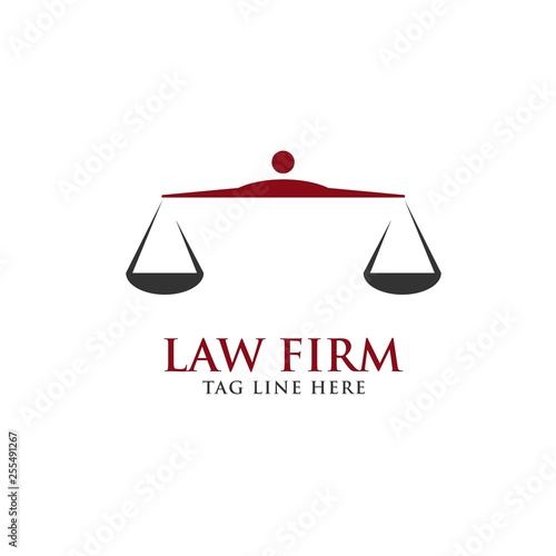 law firm logo design vector