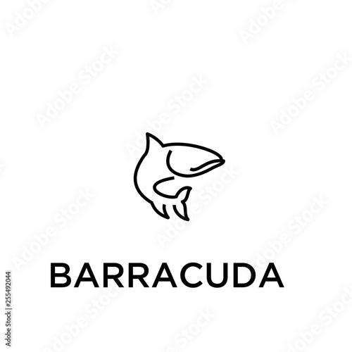 BARRACUDA logo icon designs vector 