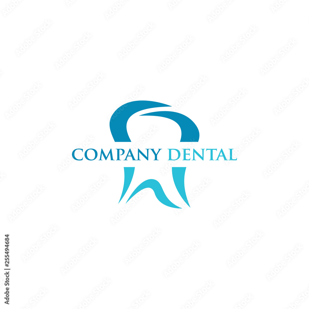 dental logo, dental care vector logo design