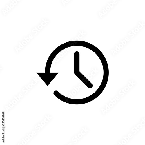 History icon vector. History line icon