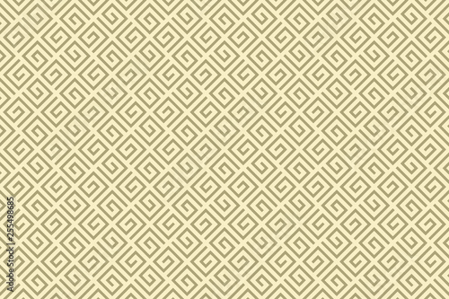 Striped seamless geomitrical pattern. Stylish monochrome trellis. Sacred geometry background. Maze.