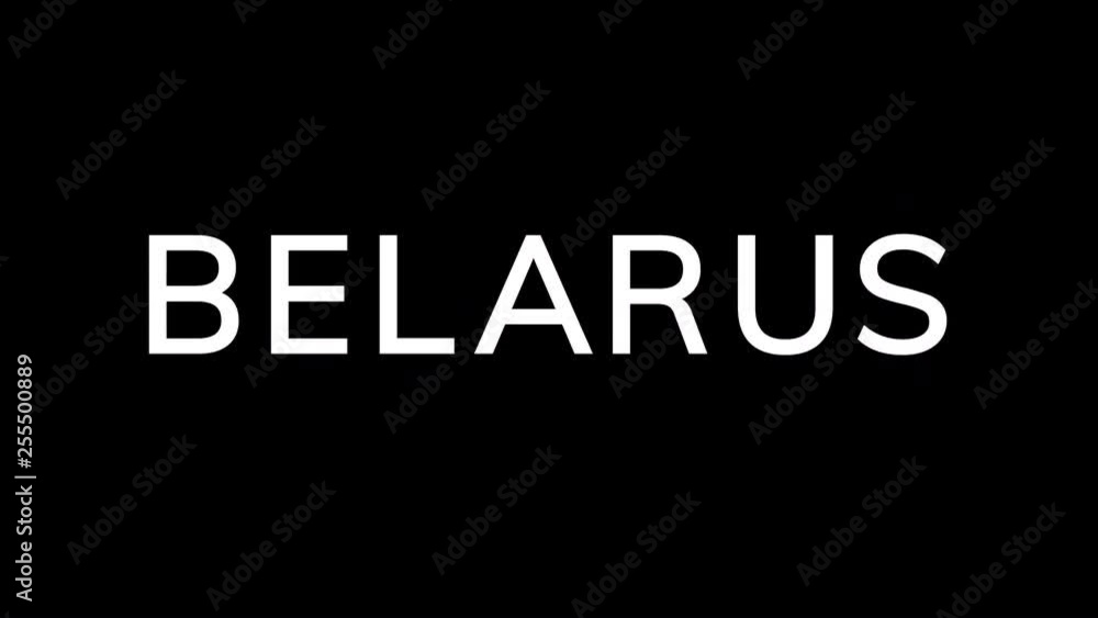From the Glitch effect arises country name BELARUS. Then the TV turns off. Alpha channel Premultiplied - Matted with color black From the Glitch effect arises country name BELARUS. Then the TV turns off. Alpha channel Premultiplied - Matted with color black