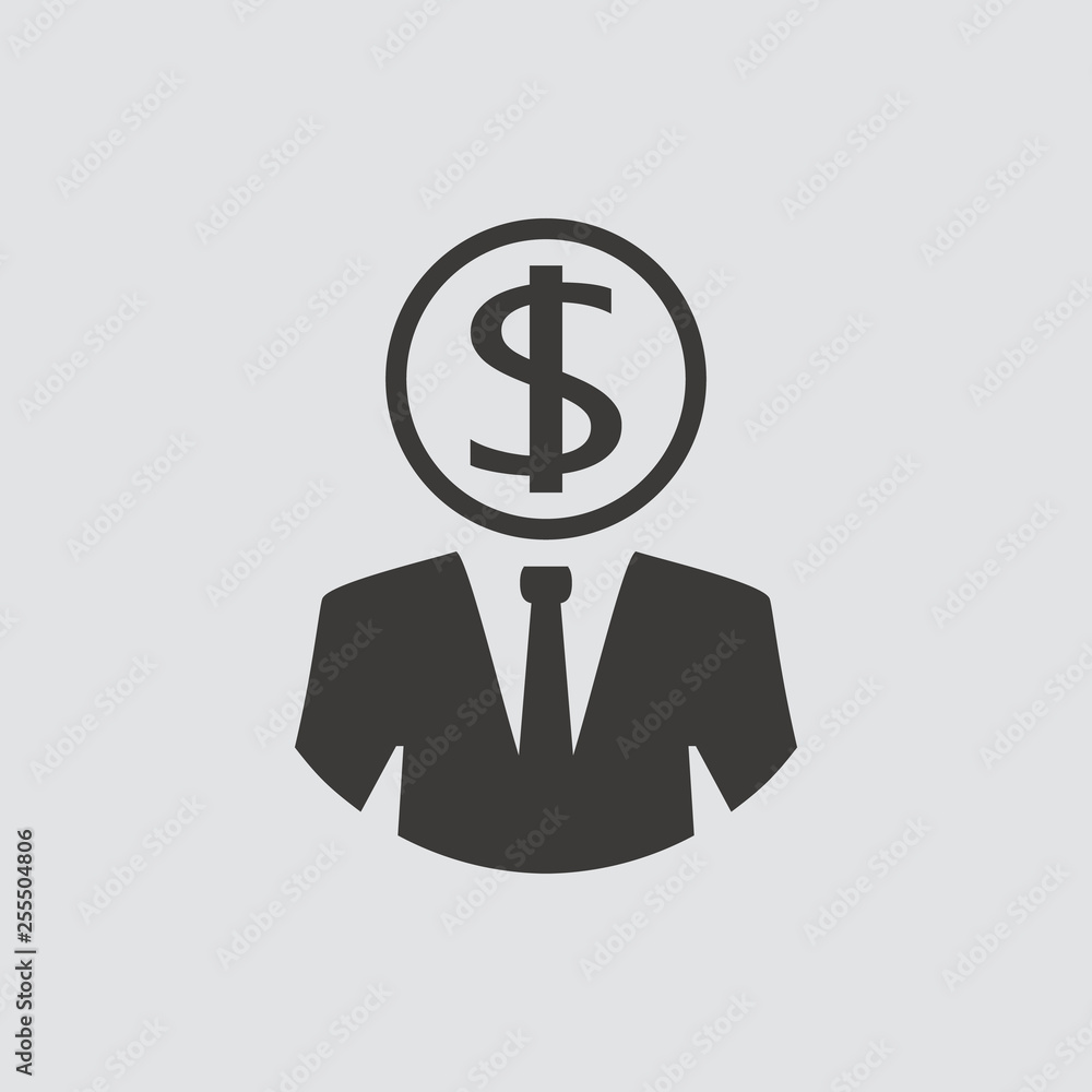 Businessman Icon isolated of flat style. Vector illustration. Businessman Icon isolated of flat style. Vector illustration.
