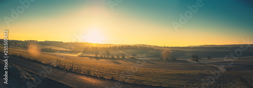 Sunrise Panorama of a franconian Landscape © René Bittner