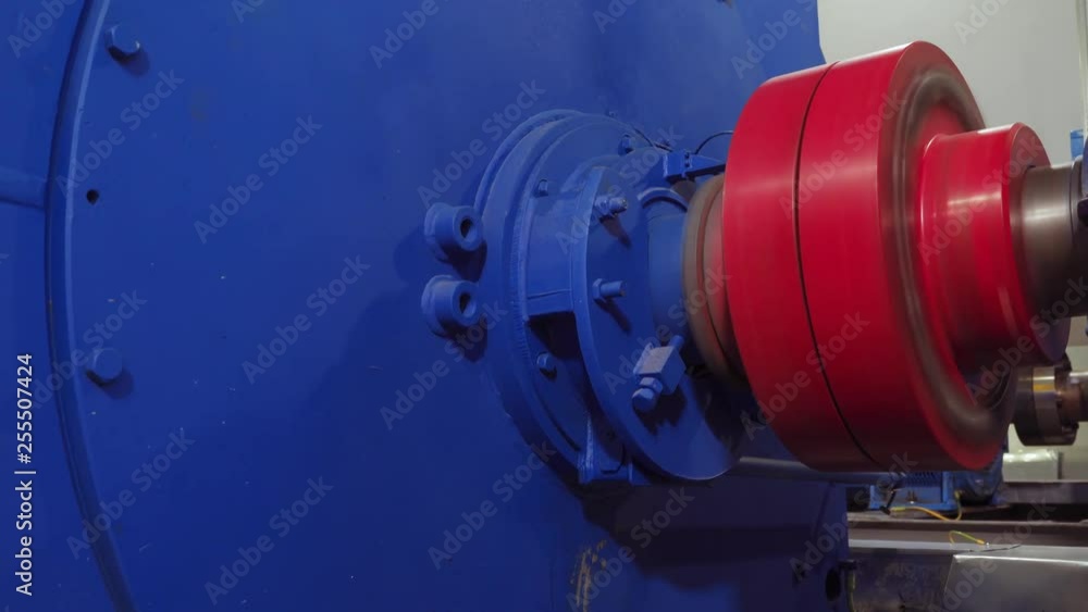 Smooth start of the highvoltage electric motor. Rotation of the