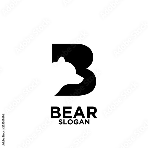 Bear logo icon designs vector illustration template