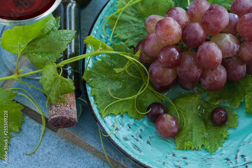 Authentic organic food. Grapes Italian delishes photo