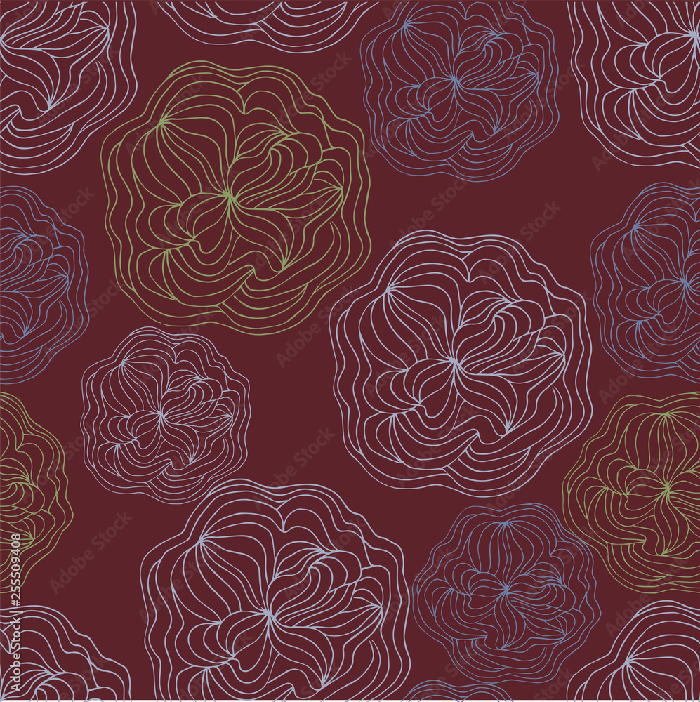 Retro floral seamless background Retro floral seamless background