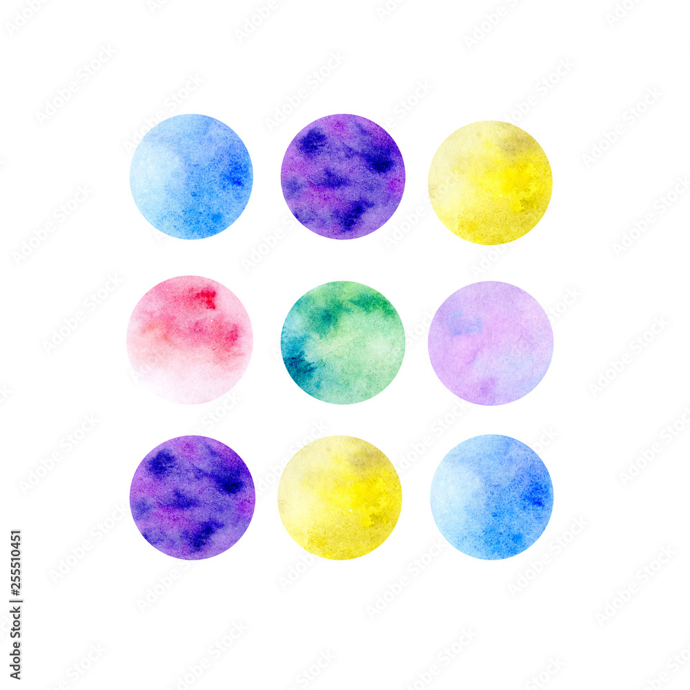 Watercolor moon pattern Watercolor moon pattern