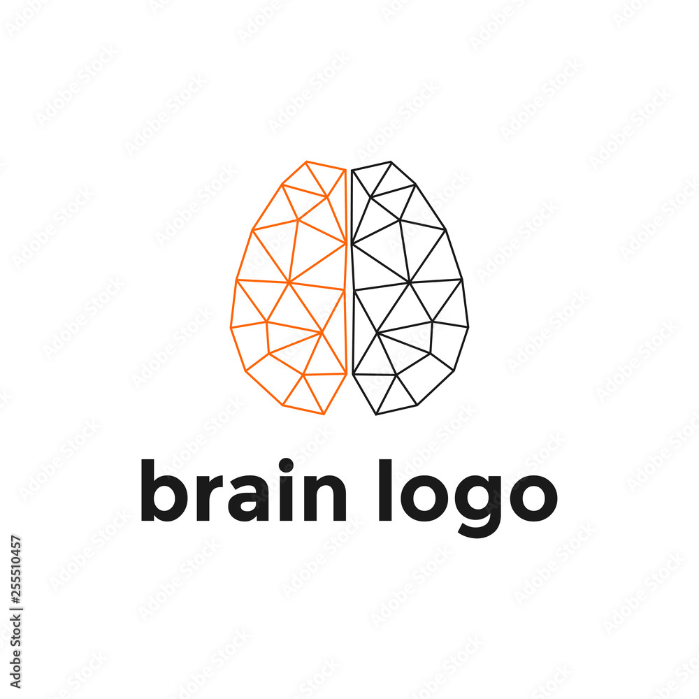 brain concept logo design vector brain concept logo design vector