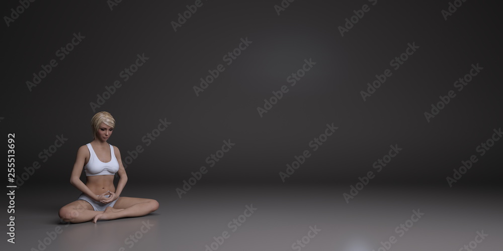 Lady Meditating Lady Meditating