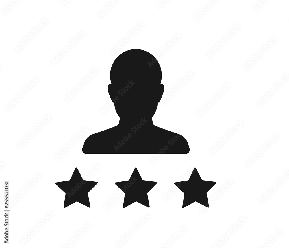 Modern customer icon on white background Modern customer icon on white background