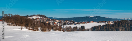Beautiful winter view near Kirchberg-Bavarian Forest-Bavaria-Germany © Martin Erdniss