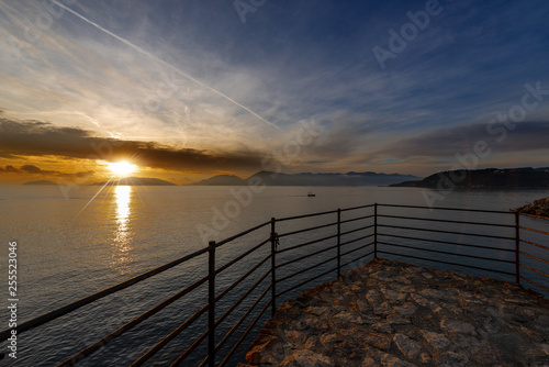 Sunset in the Gulf of La Spezia - Lerici Italy