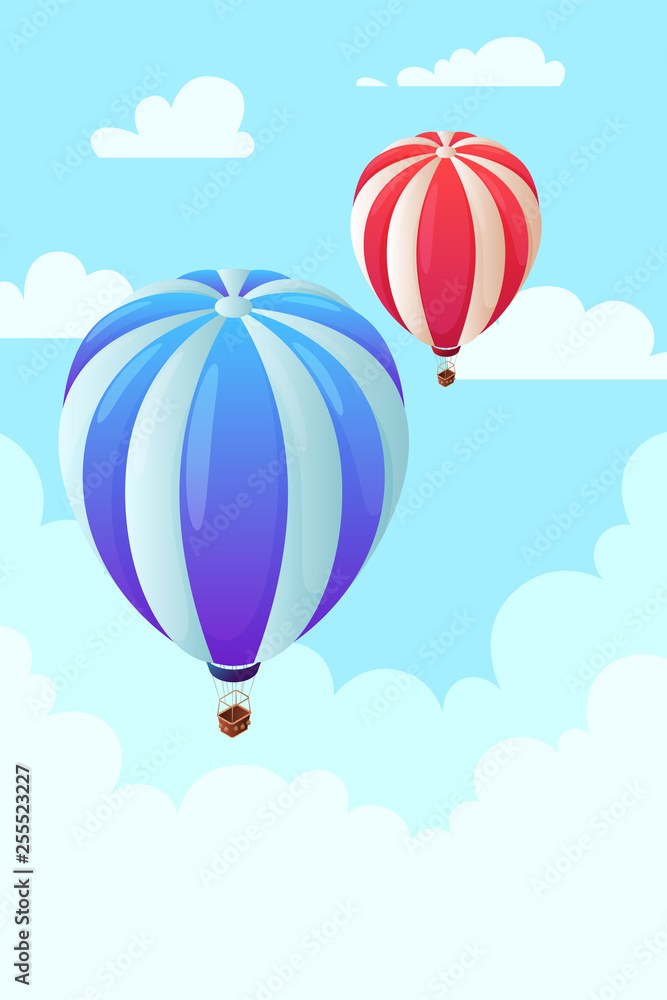 Isometric hot air balloon Isometric hot air balloon