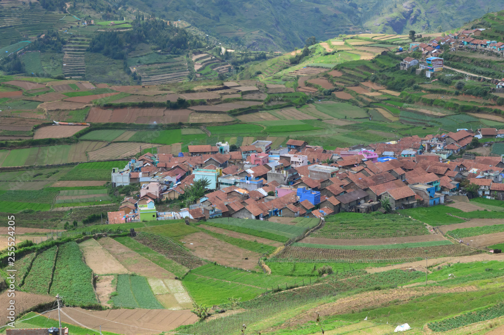 Poombarai Village view from hill top