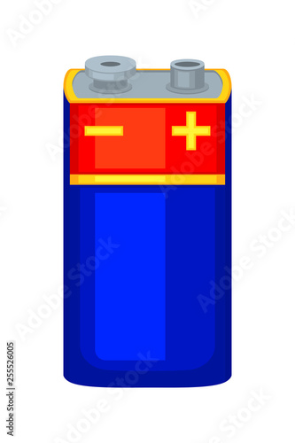 Colorful cartoon PP3 type battery