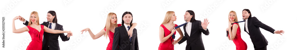Pair isolated on the white background Pair isolated on the white background