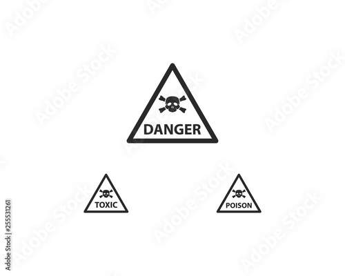 Warning icon vector