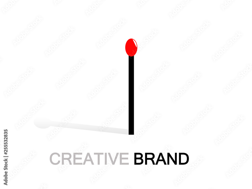 match stick on a white background