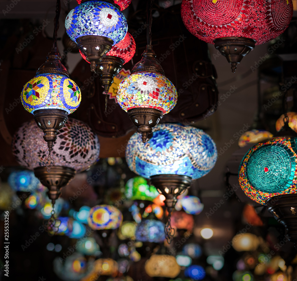 bunte Orientalische Mosaik Lampen 