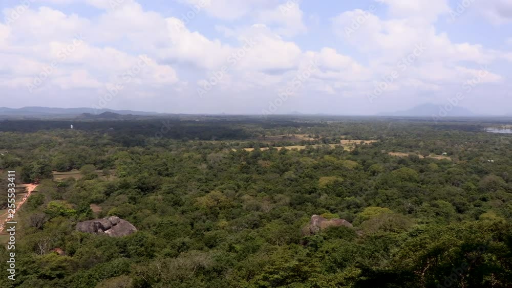 Sigiriya, SRI LANKA, View of the Tropics from the lion's cliff Sigiriya, SRI LANKA, View of the Tropics from the lion's cliff