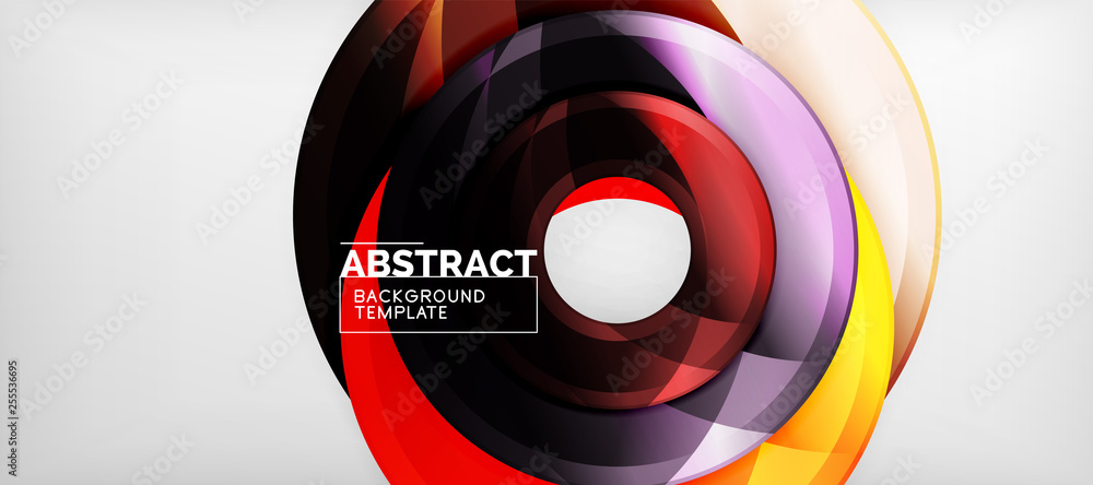 Glossy circles geometric background Glossy circles geometric background