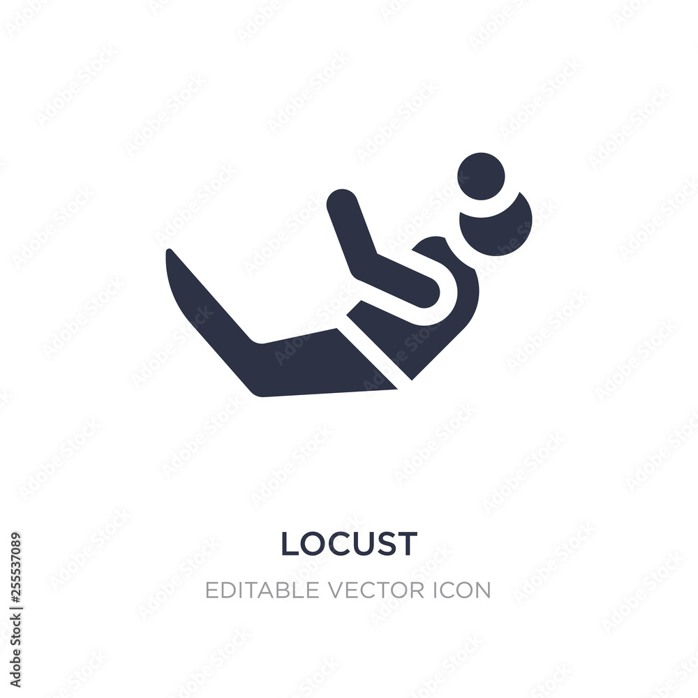 locust icon on white background. Simple element illustration from People concept. locust icon on white background. Simple element illustration from People concept.
