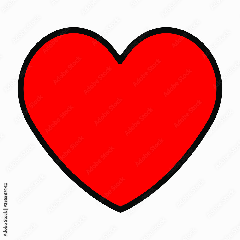 Heart icon isoleated on white background. Heart icon vector. Heart icon isoleated on white background. Heart icon vector.