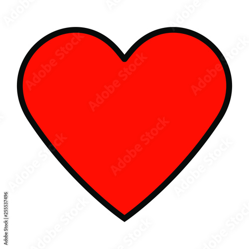 Free Download Heart icon isoleated on white background. Heart icon vector. - GFXLoad