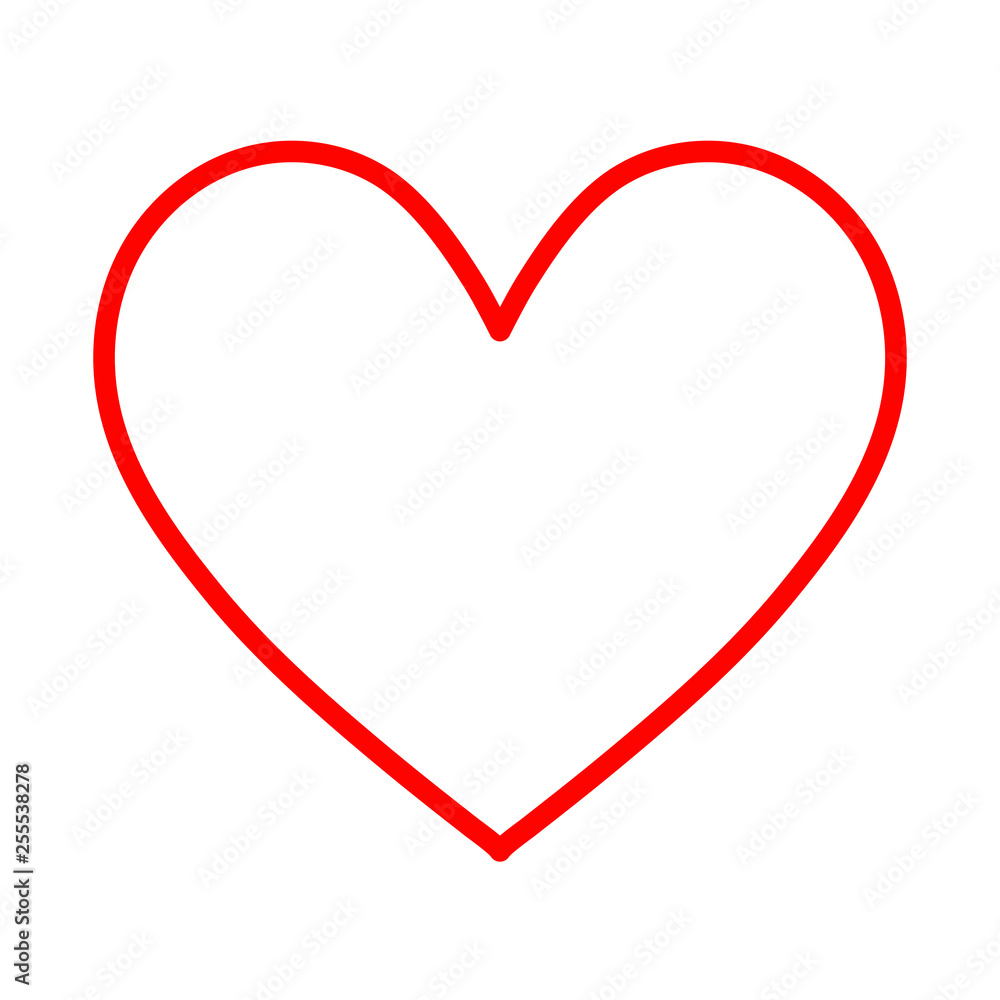 Heart icon isoleated on white background. Heart icon vector.