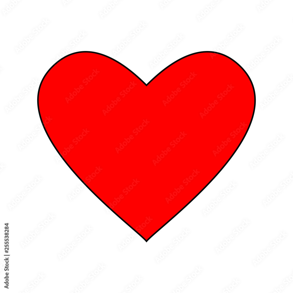Heart icon isoleated on white background. Heart icon vector. Heart icon isoleated on white background. Heart icon vector.