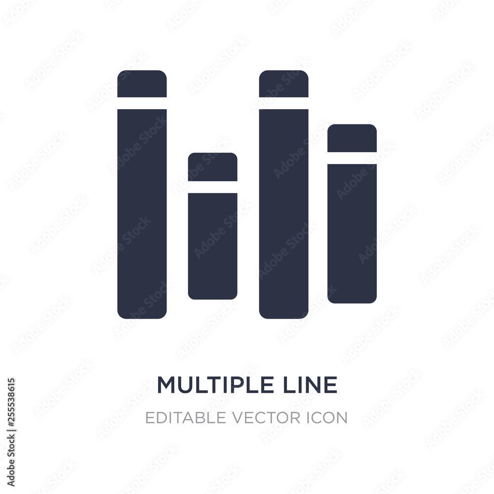multiple line icon on white background. Simple element illustration from Shapes concept. multiple line icon on white background. Simple element illustration from Shapes concept.
