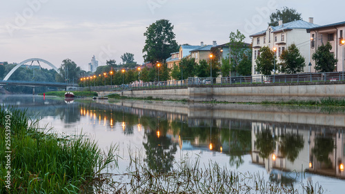 quiet morning by the river in Tartu photo