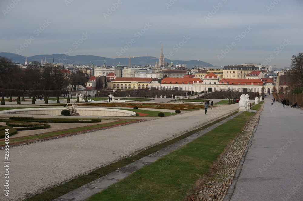Vienna Belvedere Palace and its beautiful gardens