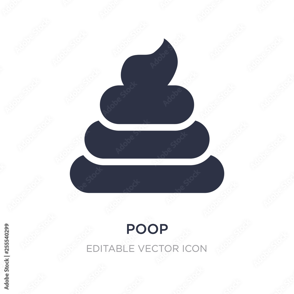 poop icon on white background. Simple element illustration from Signaling concept. poop icon on white background. Simple element illustration from Signaling concept.