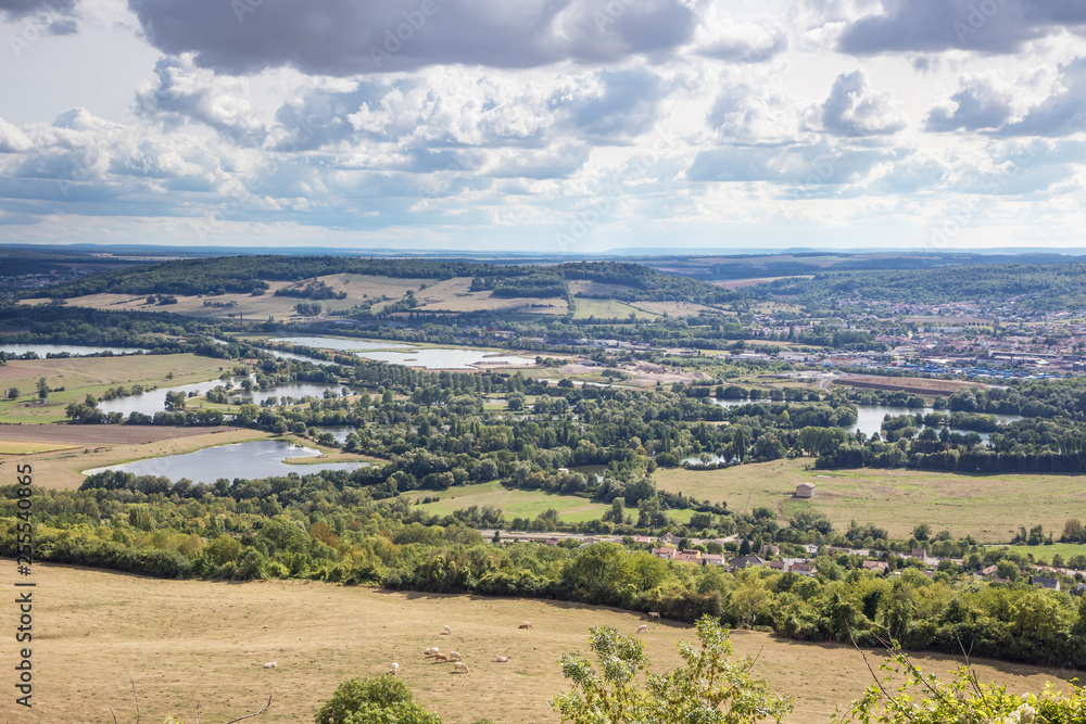 Marshland of the Moselle near Pont-a-Mousson seen from the Mousson Castle Marshland of the Moselle near Pont-a-Mousson seen from the Mousson Castle