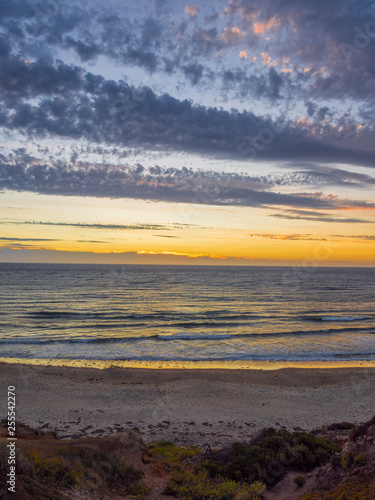 Autumn evening sunset at Seaford Beach, Adelaid, South Australia photo