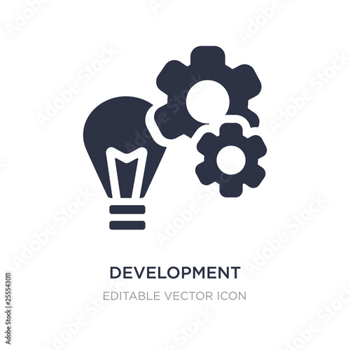 development icon on white background. Simple element illustration from Social media marketing concept.