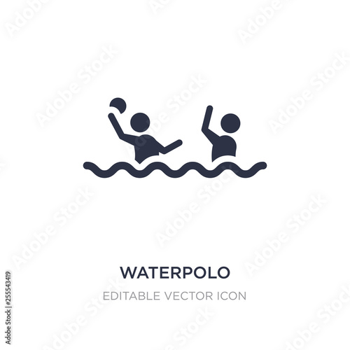 waterpolo icon on white background. Simple element illustration from Sports concept.