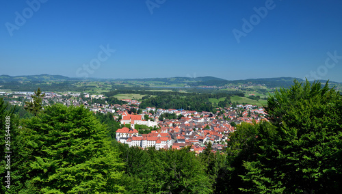 Panorama mit Füssen und dem Allgäu