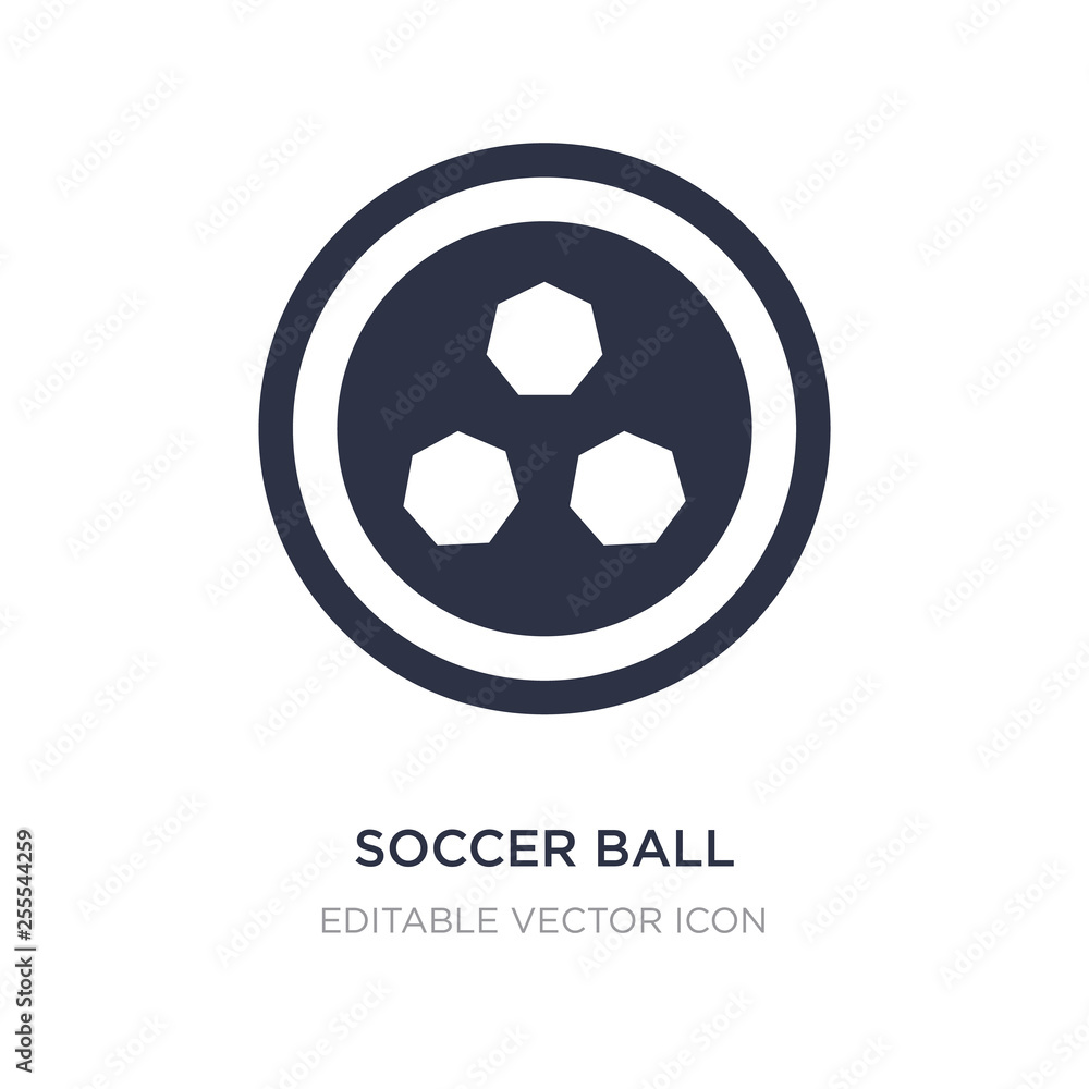 Obraz premium soccer ball with pentagons icon on white background. Simple element illustration from Sports concept.