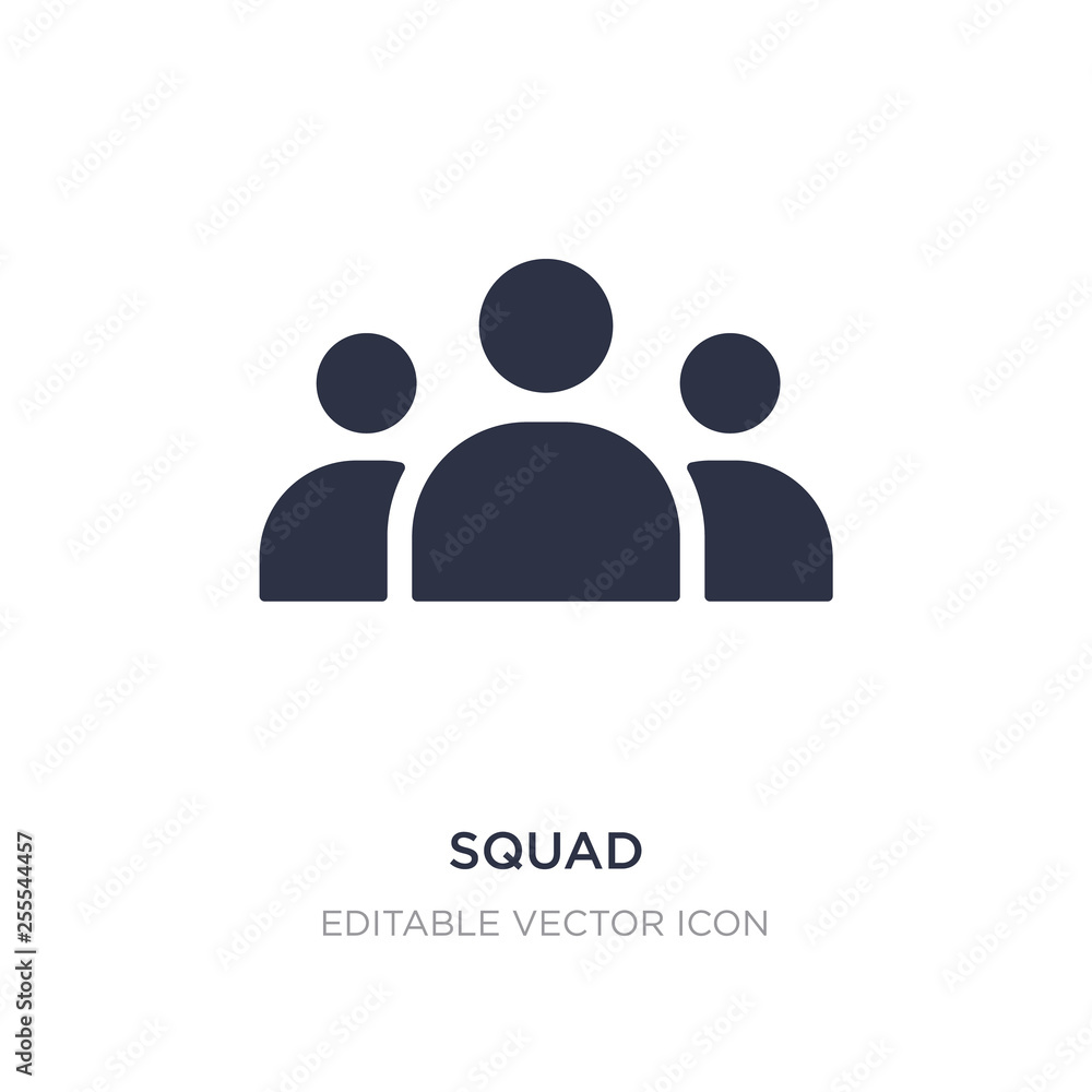 squad icon on white background. Simple element illustration from Tools and utensils concept. squad icon on white background. Simple element illustration from Tools and utensils concept.