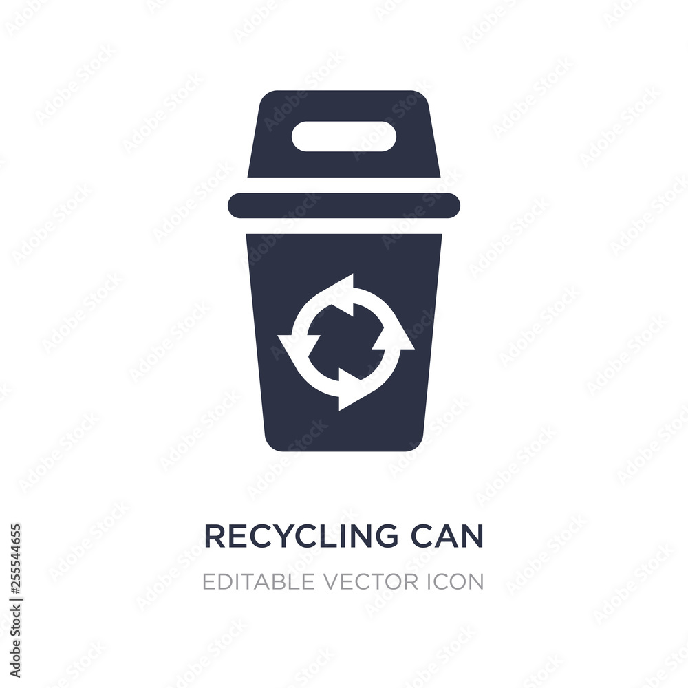 recycling can icon on white background. Simple element illustration from Tools and utensils concept. recycling can icon on white background. Simple element illustration from Tools and utensils concept.