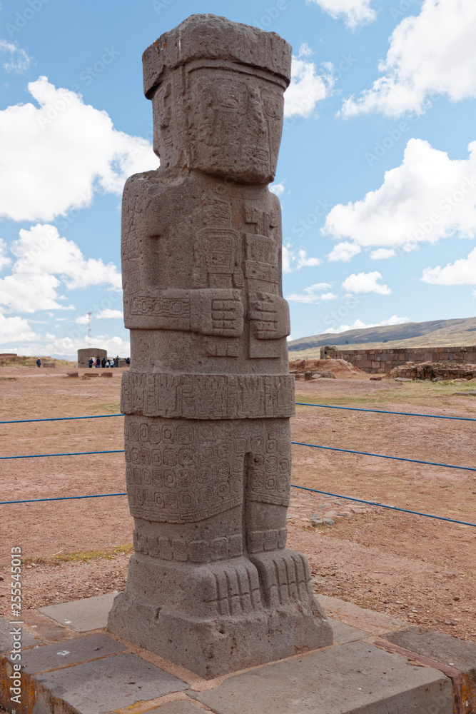 Ruiny stanowiska archeologicznego Tiahuanaco, Boliwia