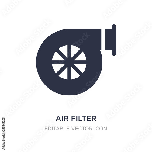 air filter icon on white background. Simple element illustration from Transportation concept.