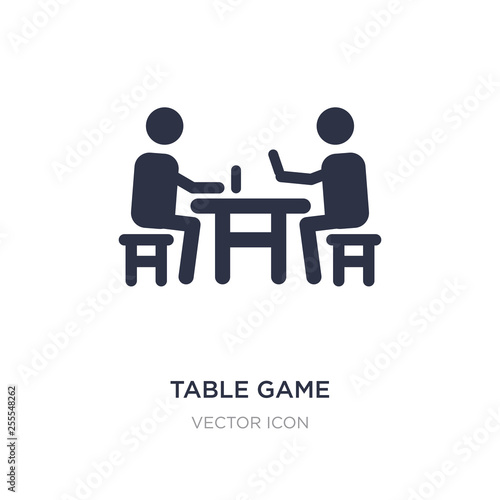table game icon on white background. Simple element illustration from Activity and hobbies concept.